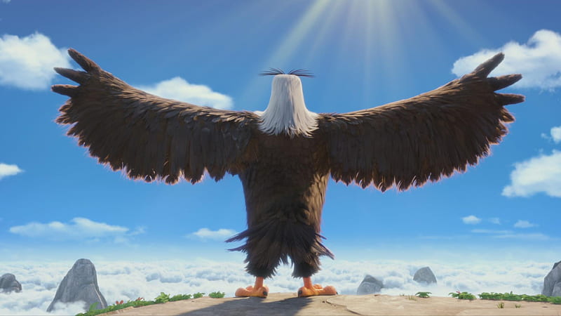 Eagle Angry Birds Movie, angry-birds, birds, movies, animated-movies, 2016-movies, the-angry-birds-movie, HD wallpaper