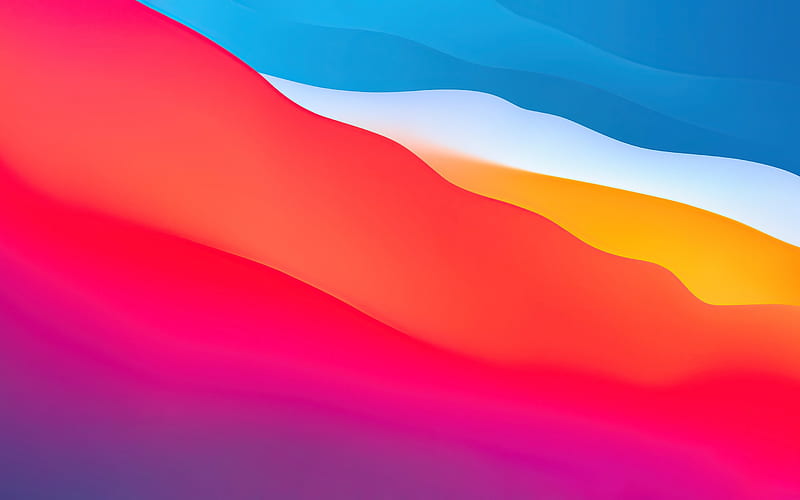 Abstract Color Apple 2020 MacOS Theme, HD wallpaper