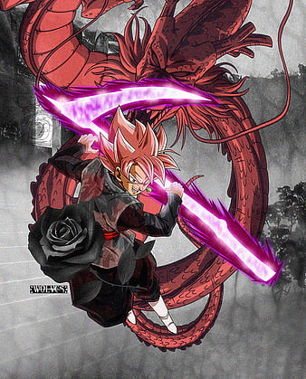 Goku Black Rose Sheng Long Dark Wolveskun Hd Mobile Wallpaper Peakpx - Goku Black Rose Phone Wallpaper