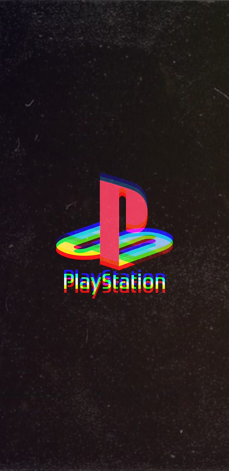PlayStation, glitch, glitched , logo, HD phone wallpaper