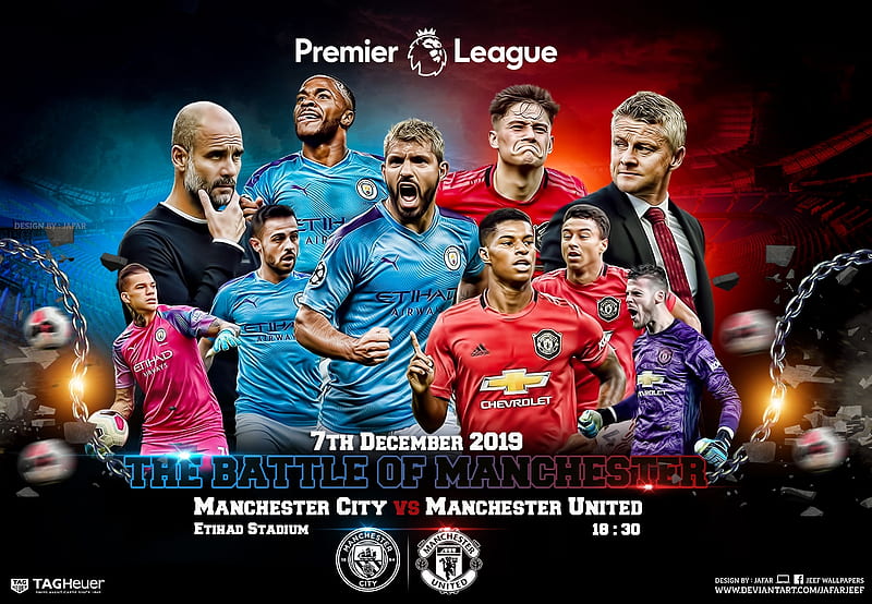 MANCHESTER CITY - MANCHESTER UNITED, premier league, man city, MANCHESTER CITY , uinted, MANCHESTER CITY, manchester derby, MANCHESTER UNITED , city, man united, MANCHESTER UNITED, football, HD wallpaper