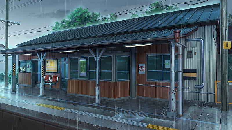 Anime School Girl In Subway Station Live Wallpaper - MoeWalls