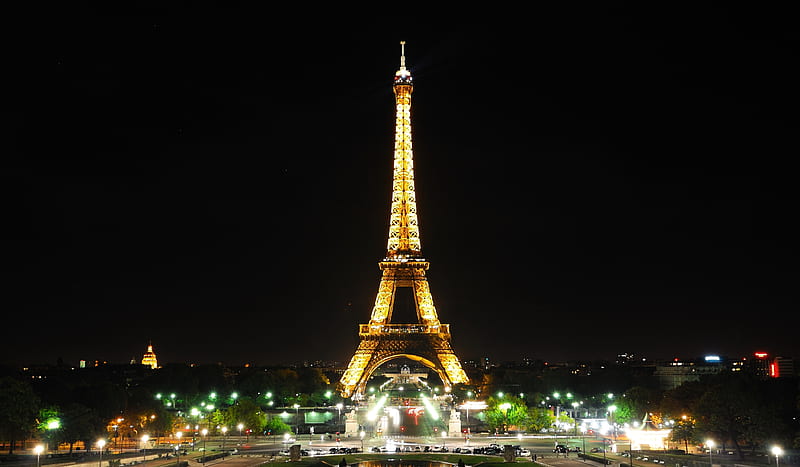 Eiffel Tower, architecture, colorful, house, paris, bonito, lights ...