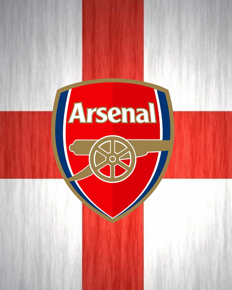 Arsenal FC, england, english, football, football club, logo, north london, st george flag, the gunners, HD phone wallpaper