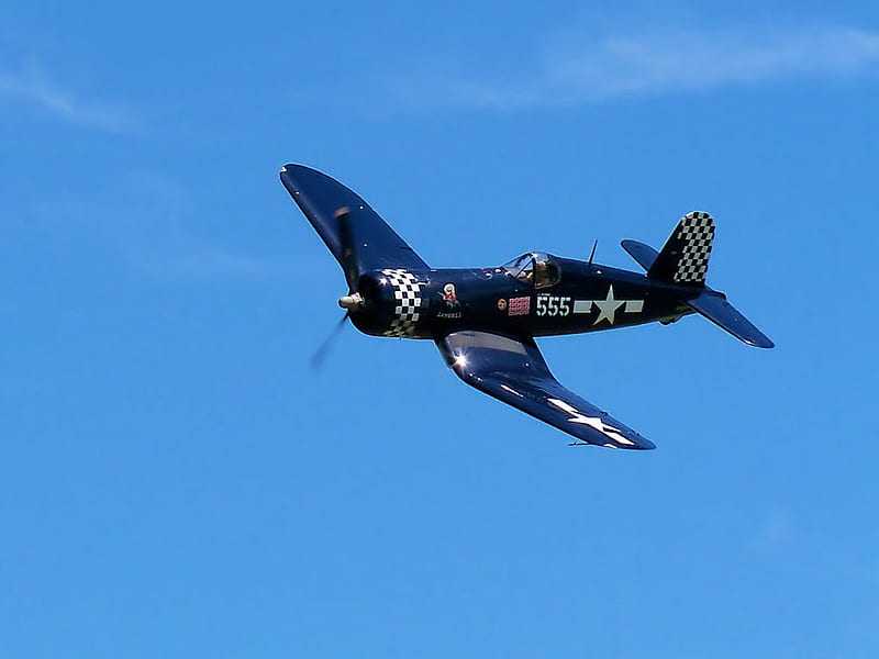 Sky Boss, fg-1, ww2, boss, sky, fg1, f4u, airplane, plane, vought, corsair, wwii, HD wallpaper