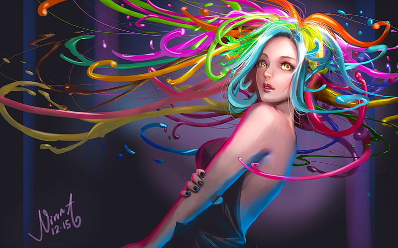 Pin by ALBANO .R. on Fantasy  Digital art girl, Art girl, Girly art