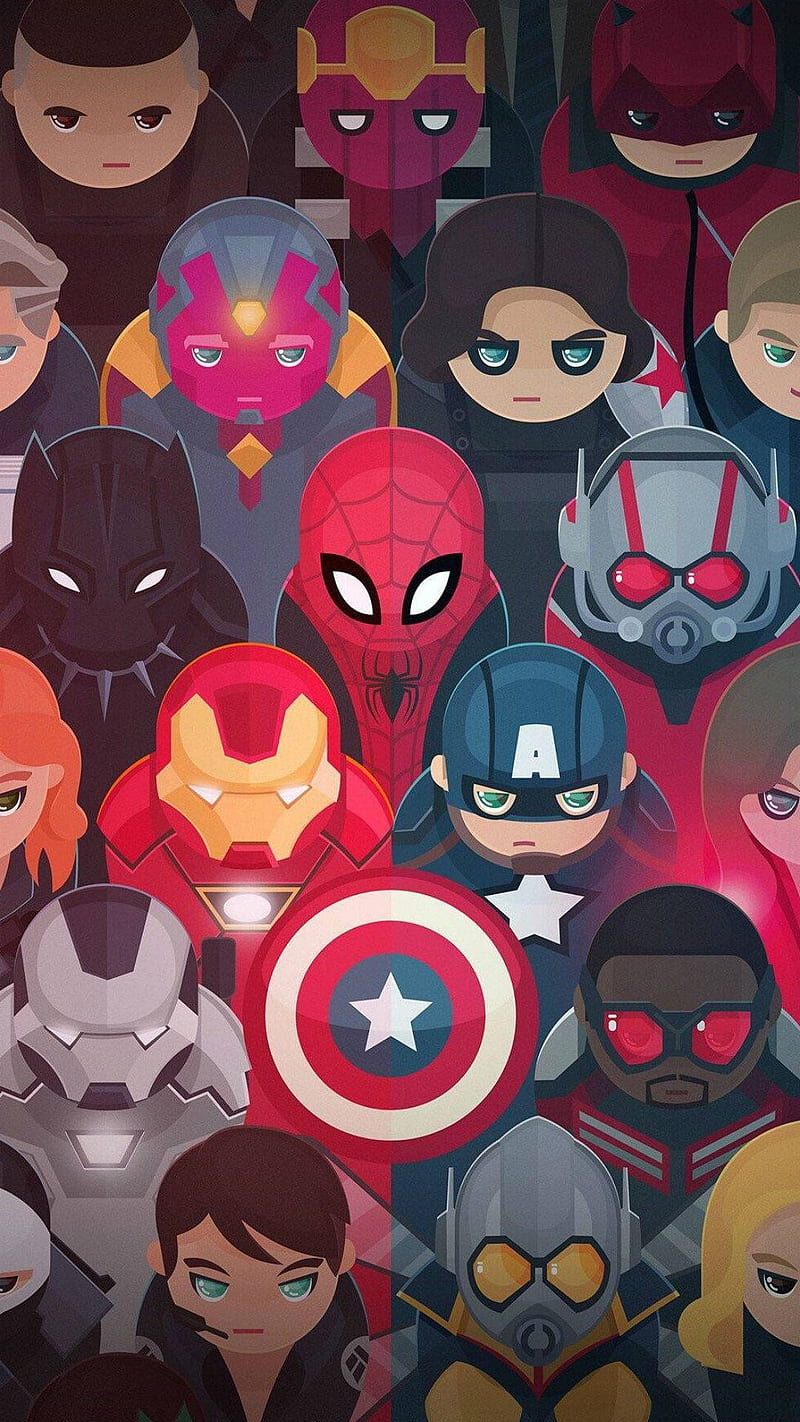 MCU, avengers, birds, black panther, heroes, marvel, samurai, spider-man, star, universe, villians, HD phone wallpaper