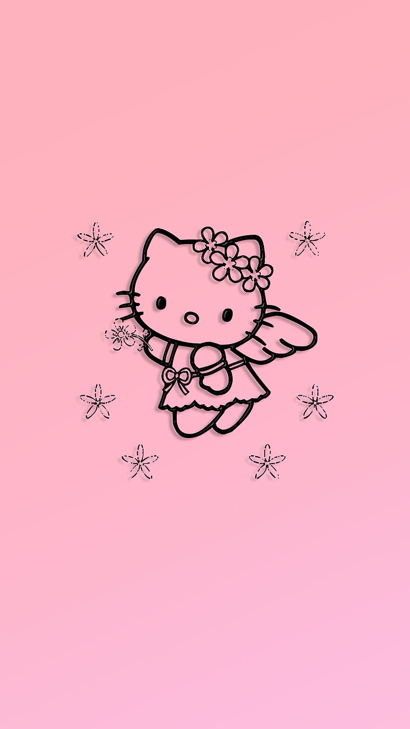 Hello Kitty Logo Sticker 2.5