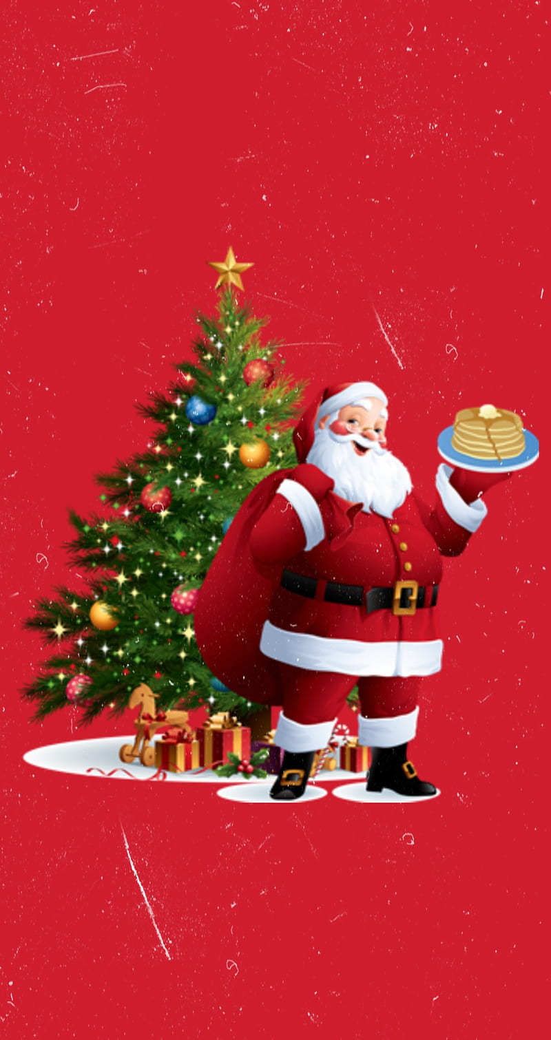 Christmas, clous, santa, HD phone wallpaper | Peakpx