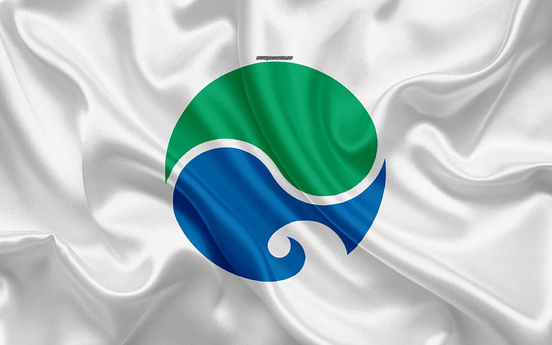 Flag of Hamamatsu city of japan, silk texture, Hamamatsu flag, japan, japanese cities, art, Asia, Shizuoka Prefecture, Hamamatsu, HD wallpaper