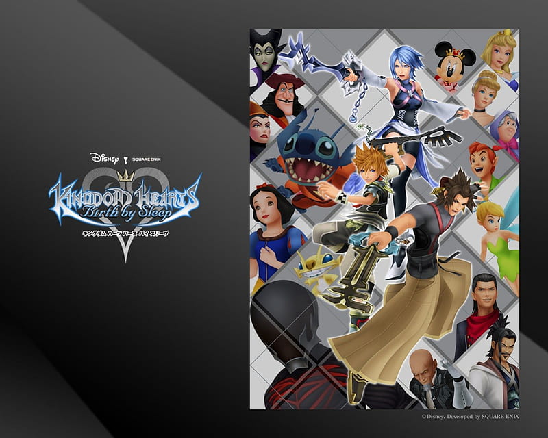 Kingdom Hearts:Birth By Sleep, video game, kingdom hearts, square enix, ventus, birth by sleep, terra, characters, aqua, disney, HD wallpaper