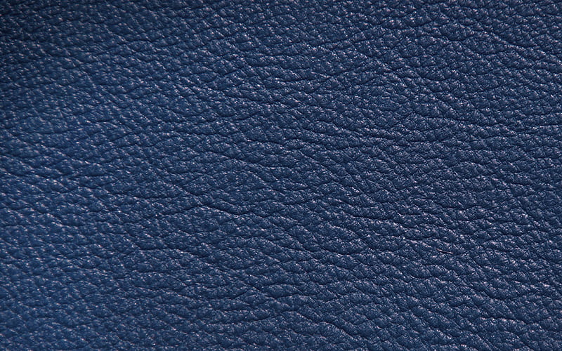 Blue leather texture, blue fabric background, leather, blue leather background, HD wallpaper