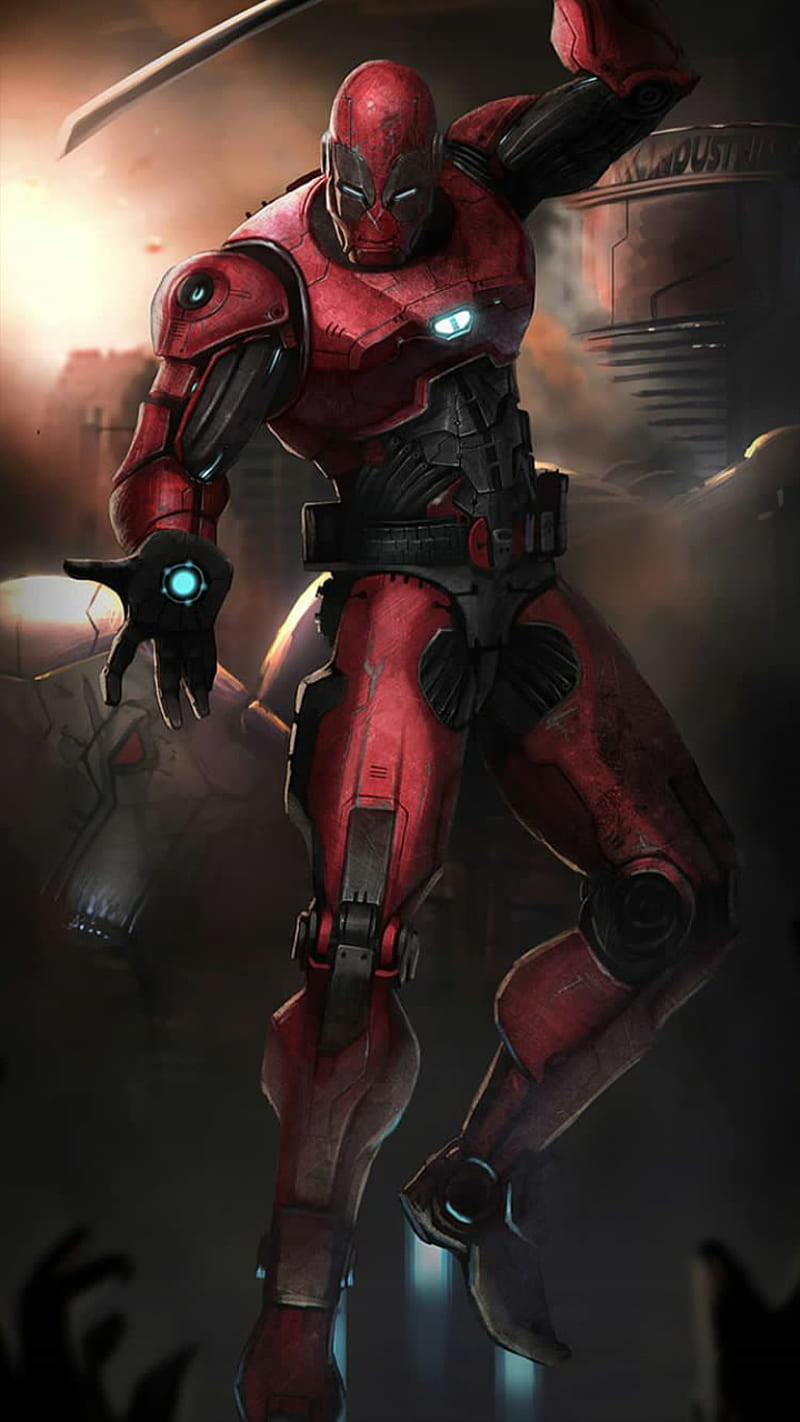 Iron pool TR355, deadpool, ironman, marvel, HD phone wallpaper | Peakpx