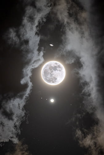 Luna Llena, lightning, moon, magic, moon, moonlight, night, HD phone  wallpaper | Peakpx