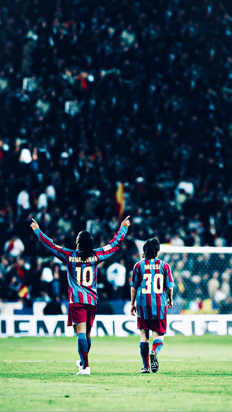 Messi Ronaldinho , 2003, argentina, barcelona, brazil, champions league, spain, HD phone wallpaper