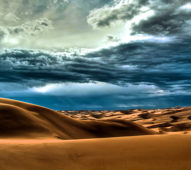 Colorado Desert, clouds, desert, landscape, yellow, HD wallpaper | Peakpx