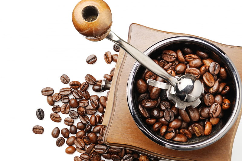 *** Grinding coffee ***, seeds, grinding, grinder, koffee, HD wallpaper