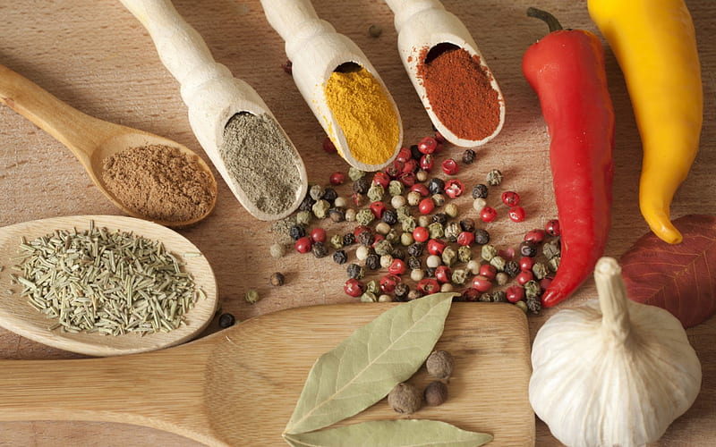 *** Spices ***, spices, food, fresh, cooking, kitchen, HD wallpaper