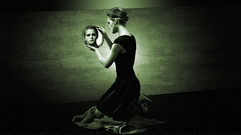 Emma Watson Mirror Mirror 20s Vintage, vintage, mirror mirror, celebrities, actrice, people, emma watson, HD wallpaper