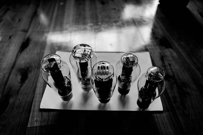vacuum tubes, glass, monochrome, surface, close-up, Others, HD wallpaper