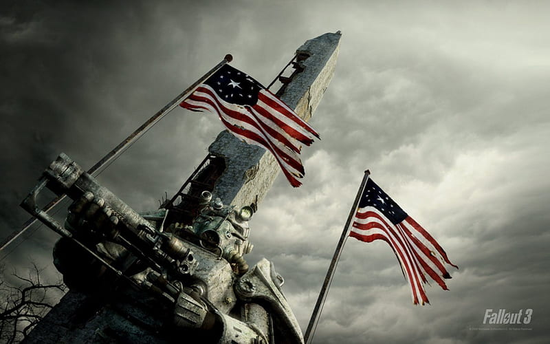 Fallout 3 Washington Monument, washington memorial, washington monument, fallout 3, HD wallpaper