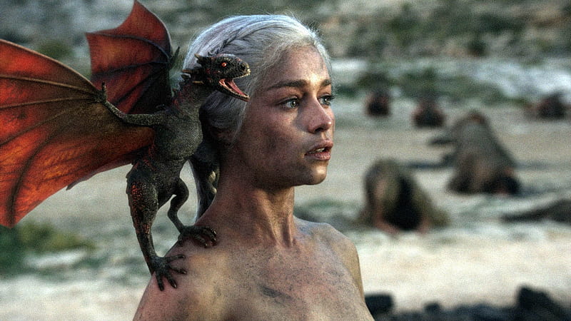 Game of Thrones' Daenerys Targaryen, Emilia Clarke, Game of Thrones, HBO, Daenerys Targaryen, HD wallpaper