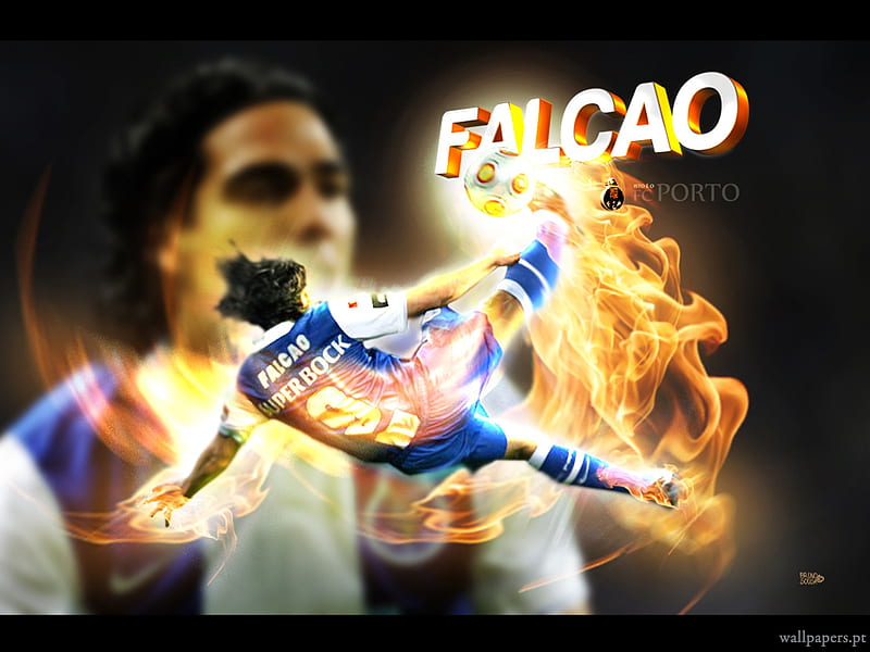 Falcao - F.C.Porto, fcporto, falcao, oporto, porto, dragon, HD wallpaper