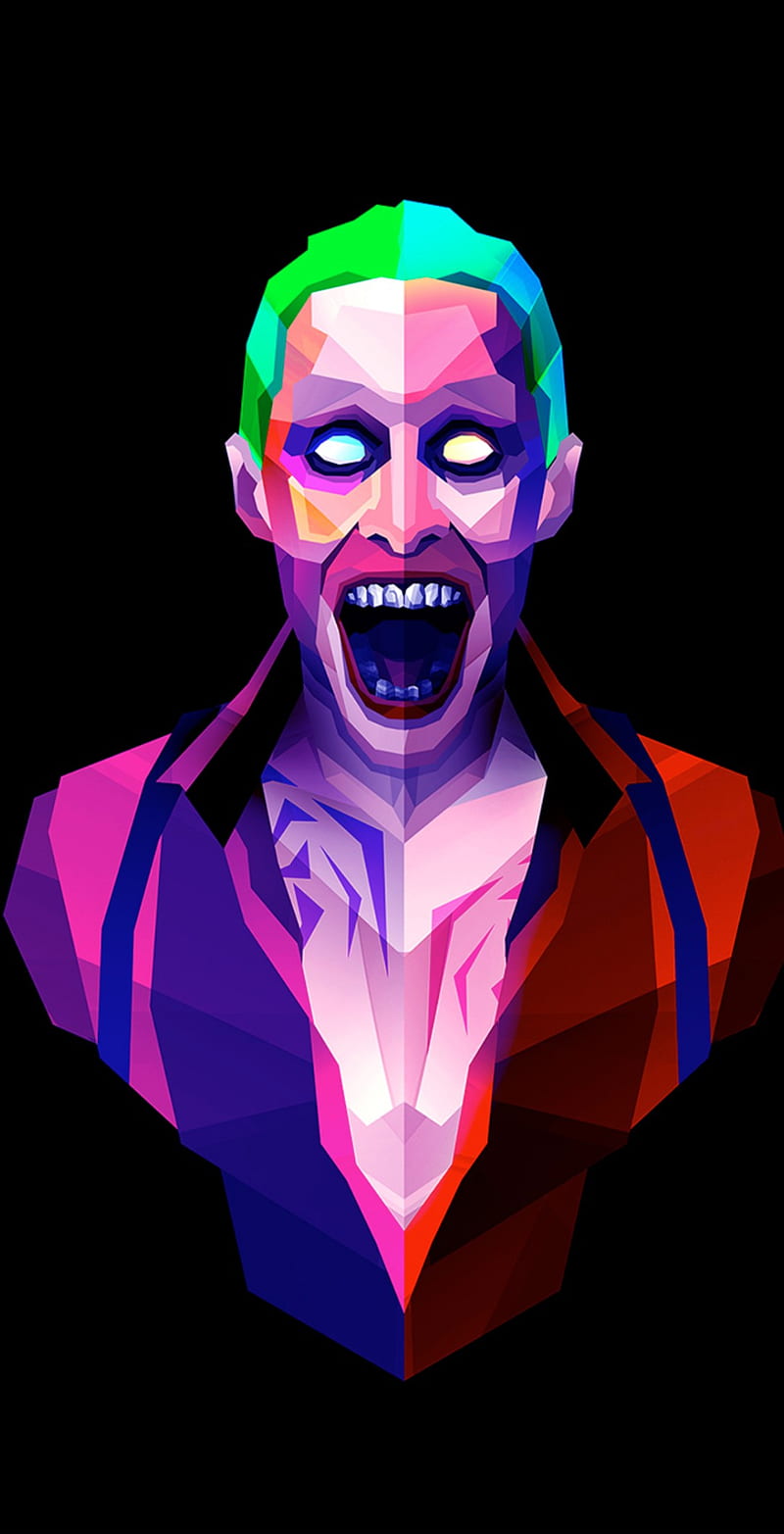 Cracked Clown, art, joker, justin maller, HD phone wallpaper | Peakpx