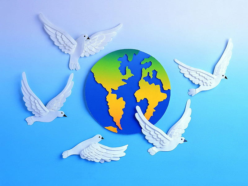 Paz al mundo !!, mundo, amor, paloma, paz, armonía, Fondo de pantalla HD |  Peakpx