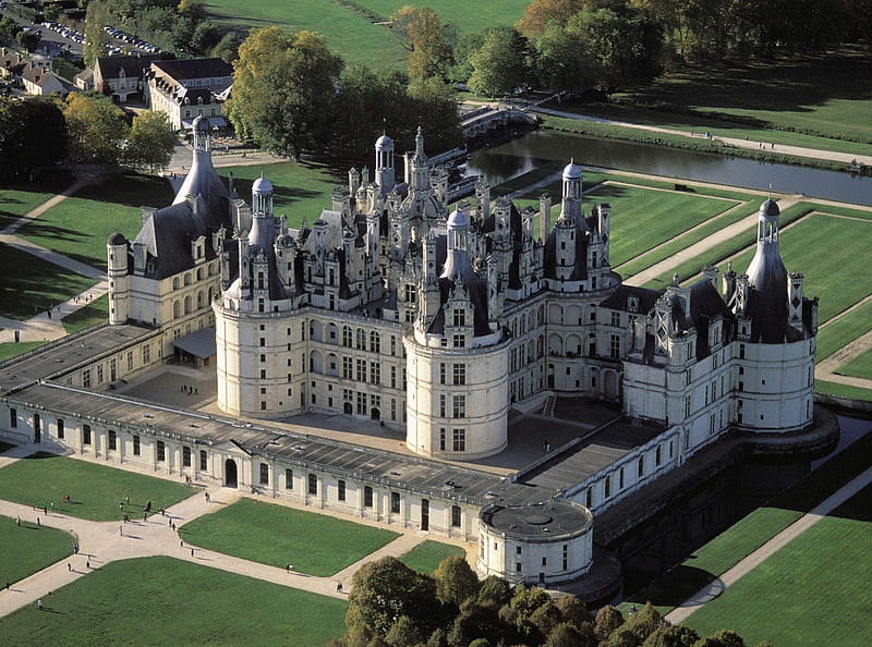 Chambord Castle. Val de Loire France, castles, cityscapes, HD wallpaper