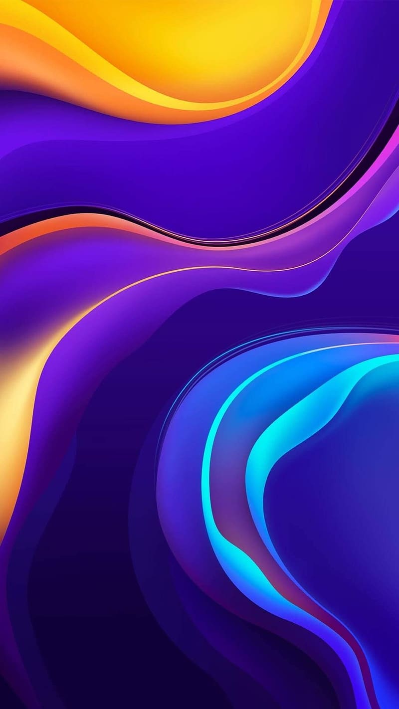 Vivo V, Yellow And Purple, HD phone wallpaper
