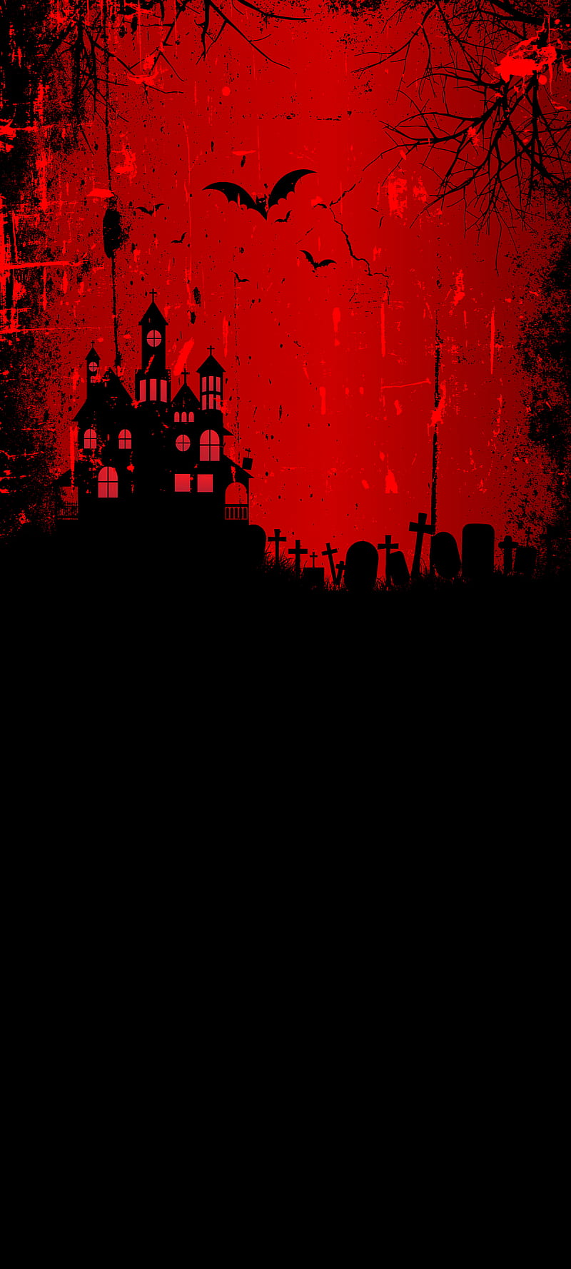 Helloween, black, red, HD phone wallpaper