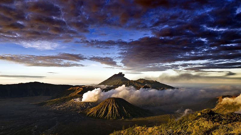 Mount Bromo, Volcanoes, HD wallpaper