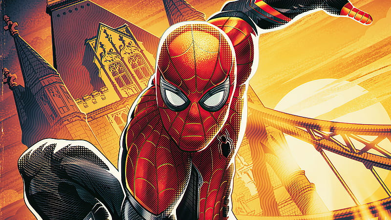 Spider Man Far From Home Fan Made, spiderman, superheroes, artwork, artist, HD wallpaper