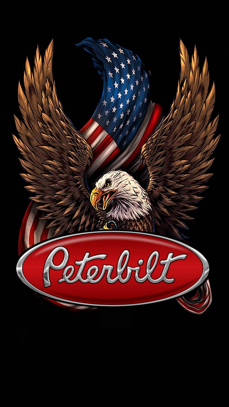 Patriotic Peterbilt , trucker, HD phone wallpaper