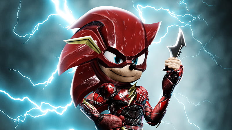 Sonic Flash, sonic-the-hedgehog, movies, 2020-movies, flash, sonic, , superheroes, HD wallpaper