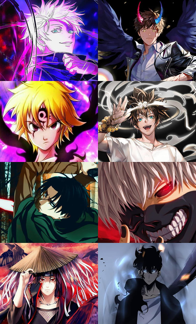 My favorites, #Mori Jin, #Naruto Shippuden, #Attack on titan, #Tokyo ghoul, #Levi ackerman, #Itachi Uchiha, #God of highschool, #Ken Kaneki, #jujutsu kaisen, #Meliodas, #seven deadly sins, #sds, #25th Bam, #anime, #tower of god, #Sung Jin Woo, #jjk, #Solo leveling, #Gojo, HD phone wallpaper