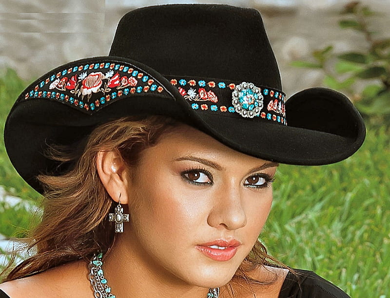 It S About The Hat Female Models Hats Cowgirl Ranch Fun Outdoors Women Hd Wallpaper