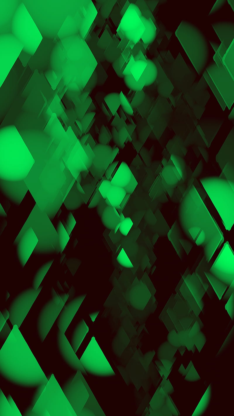 green pattern, abstract black, crystal, simple, texture, HD phone wallpaper