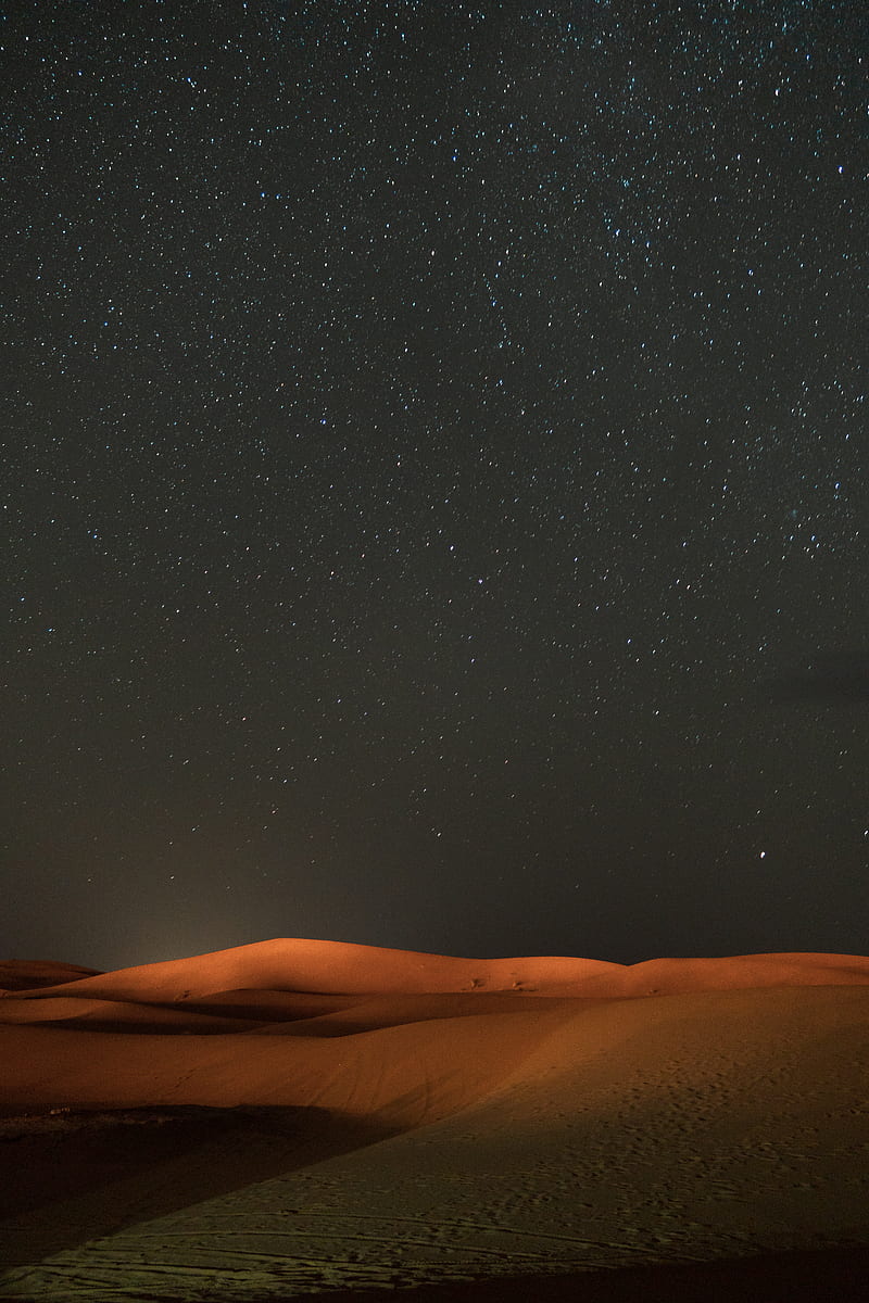 stars across the sky view at the desert, HD phone wallpaper