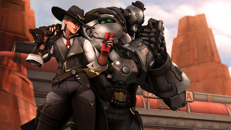 Ashe And Bob, ashe-overwatch, overwatch, games, HD wallpaper