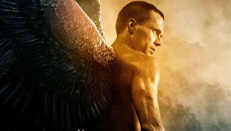 Legion (2010), fantasy, Legion, wings, movie, angel, man, Paul Bettany, actor, HD wallpaper