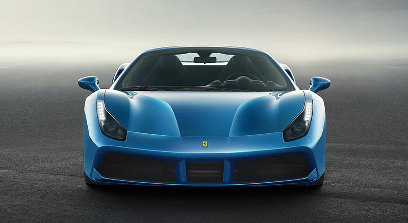 2016 Ferrari 488 Spider Blu Corsa - Front , car, HD wallpaper