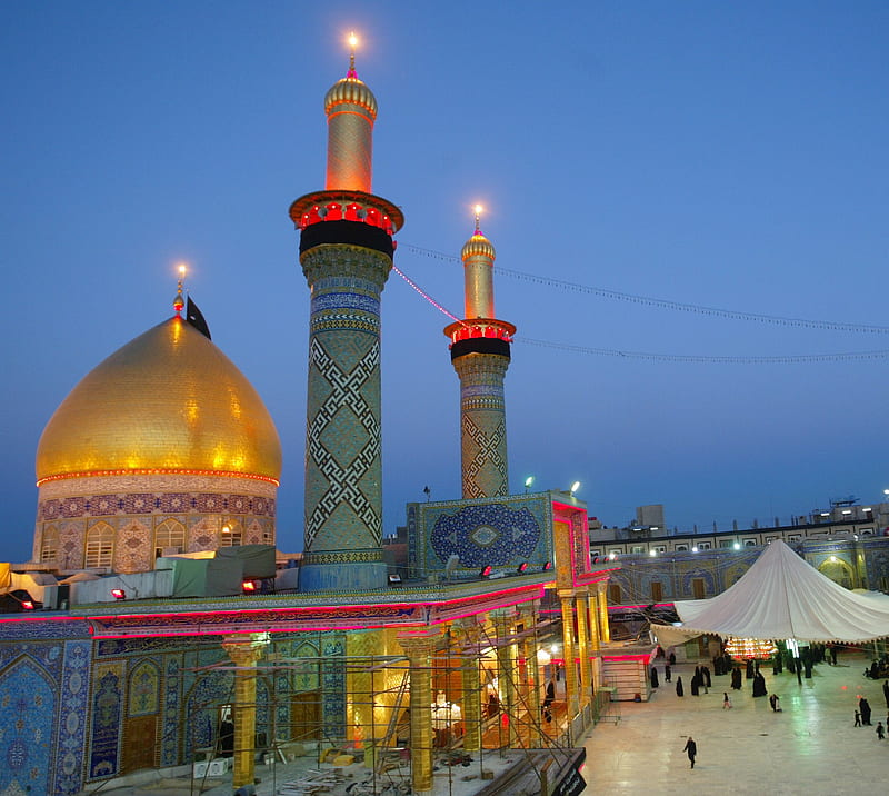 Abbas shrine, abul fadhl, iraq, islam, karbala, HD wallpaper