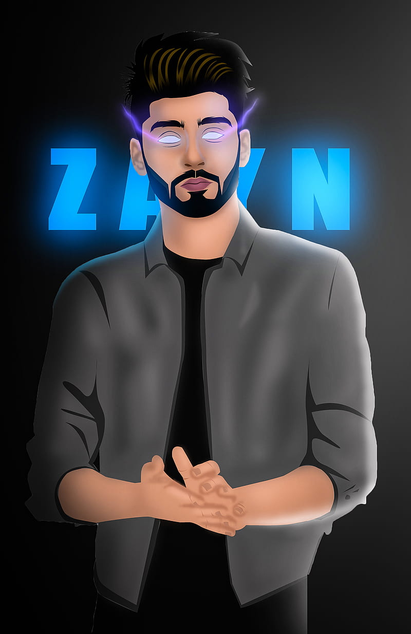 Zayn Malik, animation , anime, aqeelandclicks123, cartoon, cartoon , vector art, zayn, zayn anime, zayn, HD phone wallpaper