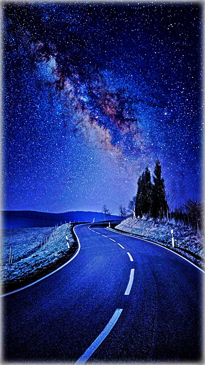Night Cruise, road, natural, landscapes, eternity, aurora, borealis, HD  phone wallpaper | Peakpx