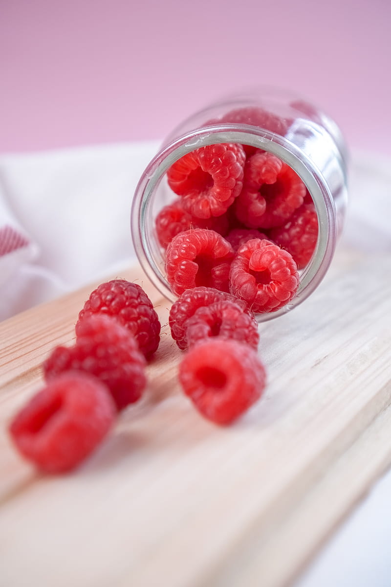 raspberries, berries, fresh, ripe, HD phone wallpaper