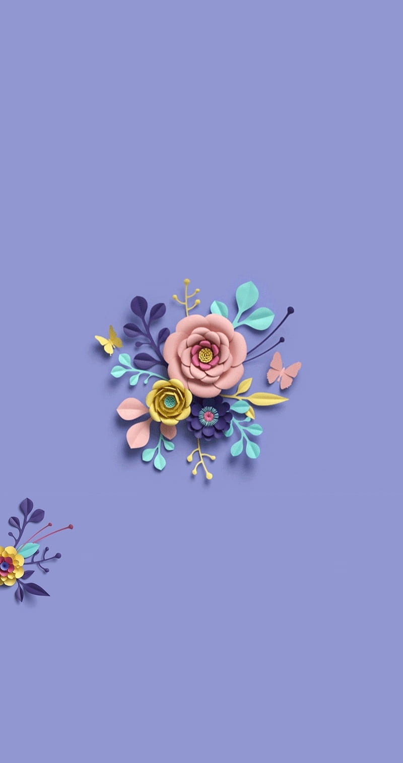 Creative, card, desenho, flower, painting, pastel, simple, theme, wall,  well, HD phone wallpaper | Peakpx