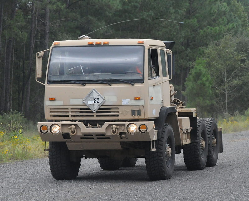 army truck, military, army, truck, road, HD wallpaper