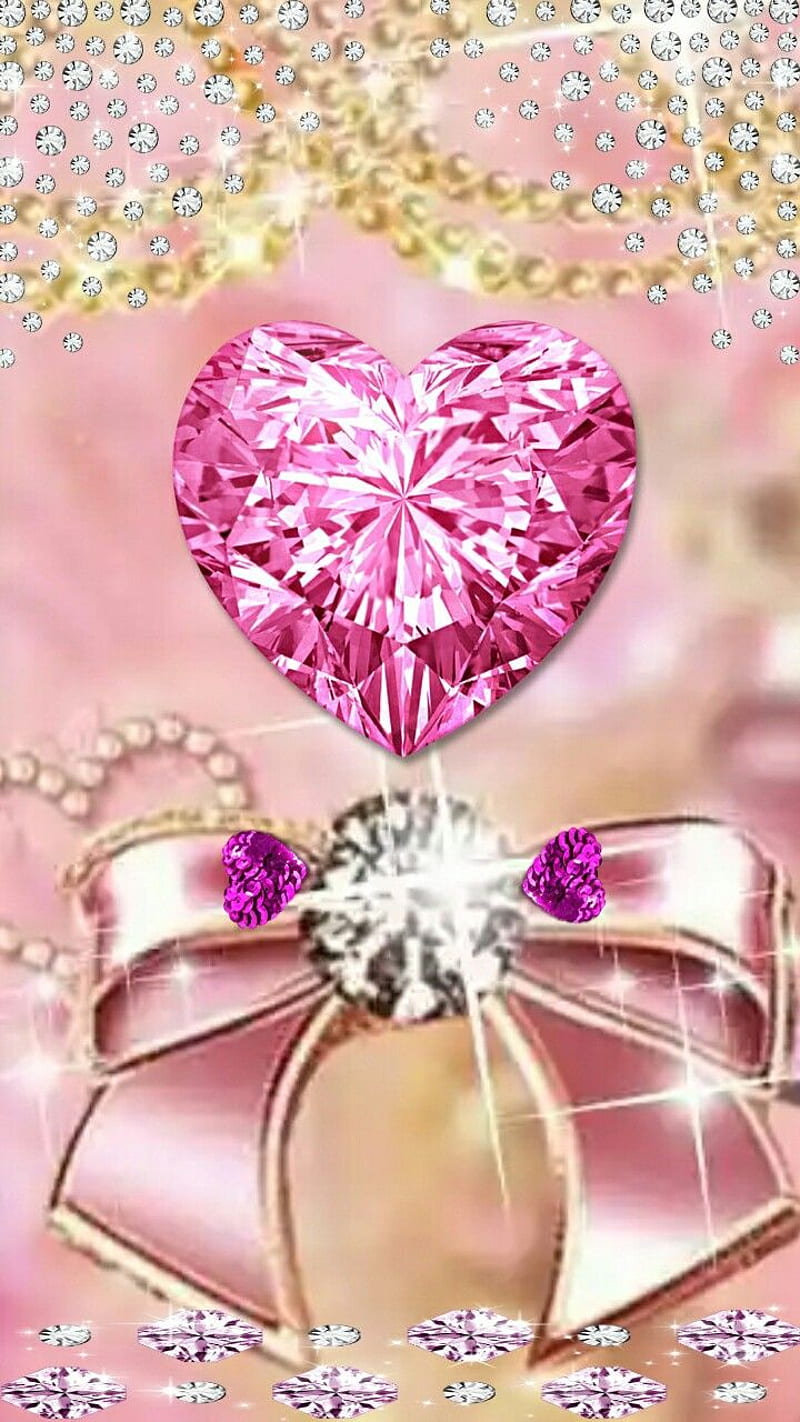 The pink diamond, sparkle, pink, gem, diamond, HD wallpaper | Peakpx